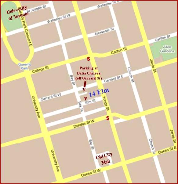 Arts and Letters Club of Toronto Map