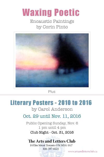 Encaustic Art by Corin Pinto at Arts and Letters Club Nov 2016